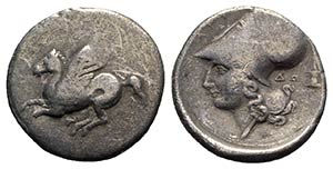 Akarnania, Anaktorion, c. 345-300 BC. AR ... 