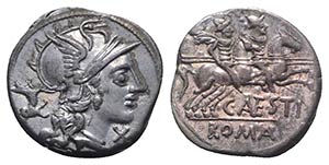 C. Antestius, Rome, 146 BC. AR Denarius ... 