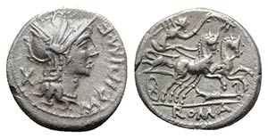 M. Cipius M.f., Rome, 115-114 BC. AR ... 