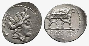 P. Furius Crassipes, Rome, 84 BC. AR ... 