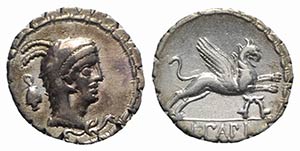L. Papius, Rome, 79 BC. AR Serrate Denarius ... 