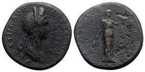 Plotina (Augusta, 105-123). Æ Sestertius ... 
