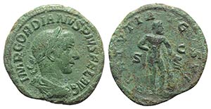 Gordian III (238-244). Æ As (27mm, 9.65g, ... 