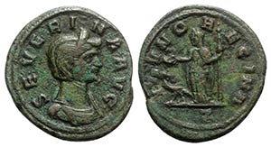 Severina (Augusta, 270-275). Æ Sestertius ... 