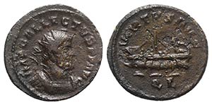 Allectus (293-296). Æ Quinarius (20mm, ... 