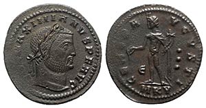 Galerius (305-311). Æ Follis (27mm, 7.04g, ... 