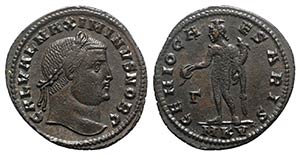 Maximinus II (Caesar, 305-309). Æ Follis ... 