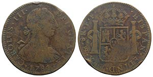Mexico, Carlos III (1759-1788). Plated 8 ... 