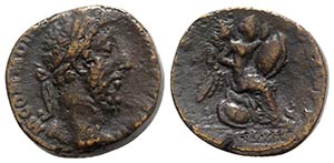 Commodus (177-192). Fake Sestertius (28mm, ... 