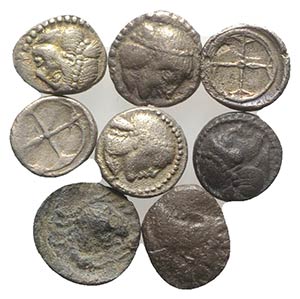 Sicily, lot of 8 AR Fractions, to be ... 