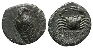 Sicily, Akragas, c. 338-317 BC. Æ Onkia ... 