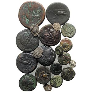 Lot of 20 Greek AR and Æ coins, to be ... 