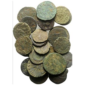 Lot of 25 Greek and Roman Imperial Æ coins, ... 