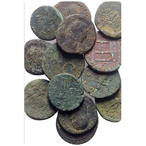 Lot of 15 Greek and Roman Imperial Æ coins, ... 
