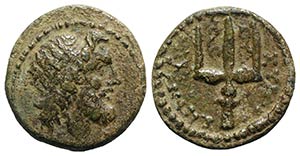 Sicily, Syracuse, 214-212 BC. Æ (15mm, ... 