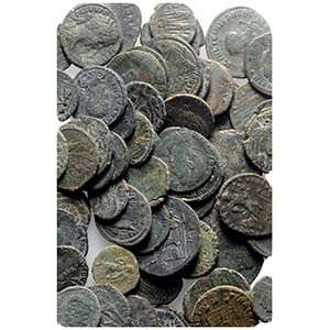 Lot of 110 Late Roman Imperial Æ coins, to ... 