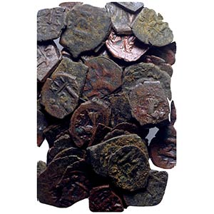 Lot of 50 Byzantine Æ coins, to be catalog. ... 