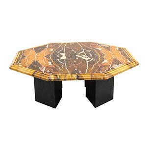 Sicilian marble octagonal section table with ... 