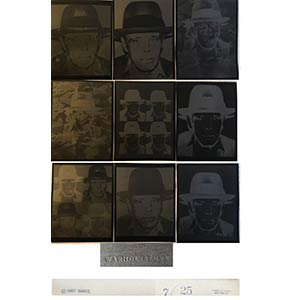Andy Warhol  9-  stampe in negativo di Josef ... 