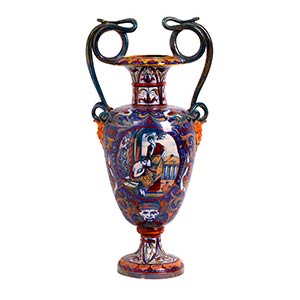 GUALDO TADINO CERAMICSGlazed ceramic amphora ... 