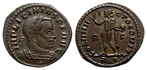 Licinius I (308-324). Æ Follis (21.5mm, ... 