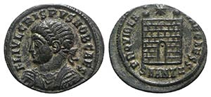 Crispus (Caesar, 316-326). Æ Follis (20mm, ... 