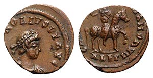 Honorius (393-423). Æ (13mm, 2.17g, 5h). ... 