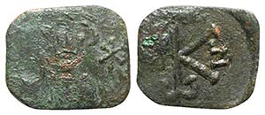 Constans II (641-668). Æ 20 Nummi (19mm, ... 