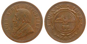 South Africa. 1 Penny 1898 (31mm, 9.42g, ... 