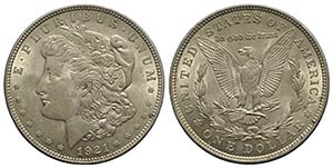 USA. AR One Dollar 1921 Morgan (38mm, ... 