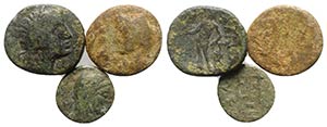 Lot of 3 Greek Æ coins, to be catalog. Lot ... 