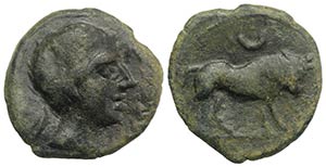 Spain, Castulo, late 2nd century BC. Æ Half ... 