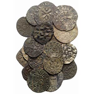 Lot of 20 Italian Medieval BI and Æ coins, ... 
