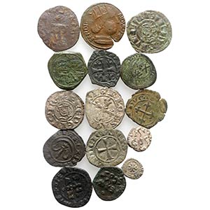 South Italy, lot of 15 Medieval BI and Æ ... 