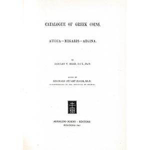 BMC Volume XI: Attica - Megaris - Aegina. A ... 