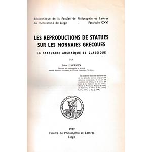 Lacroix L., Les reproductions de statues sur ... 