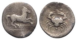 Sicily, Akragas, c. 338-317/287 BC. AR ... 