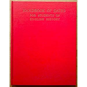Cheney C.R., Handbook of Dates for Students ... 