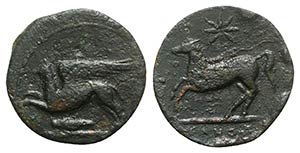 Sicily, Kainon, c. 360-340 BC. Æ ... 