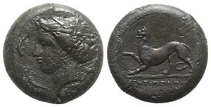 Sicily, Kentoripai, c. 339/8-330 BC. Æ ... 