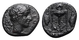 Sicily, Leontinoi, c. 405-402 BC. Æ Onkia ... 