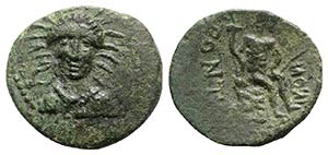 Sicily, Leontinoi, c. 2nd century BC. Æ ... 