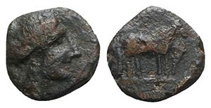 Sicily, Nakona, c. late 5th century BC. Æ ... 