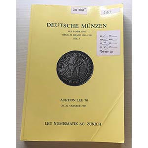 Leu Numismatik Auktion 70 Deutsche Munzen ... 