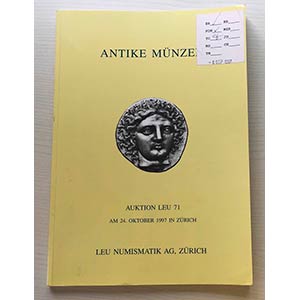 Leu Numismatik Auktion 71 Antike Munzen ... 