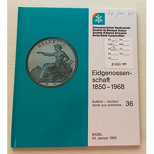 SBV Auktion 36 Eidgenossen-Schaft 1850-1968 ... 