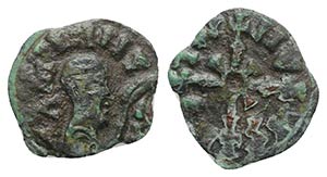 Kings of Axum, WZN, c. 610-630. Æ (16mm, ... 