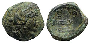 Anonymous, Rome, after 211 BC. Scyphate Æ ... 