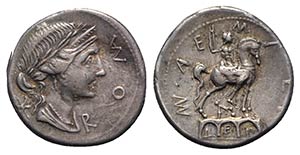 Man. Aemilius Lepidus, Rome, 114-113 BC. AR ... 