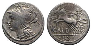 C. Coelius Caldus, Rome, 104 BC. AR Denarius ... 
